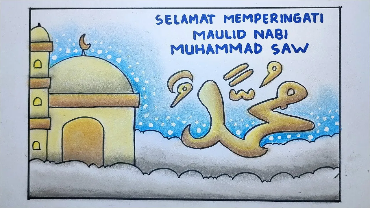 Gambar 23. Poster Memperingati Maulid Nabi tema Di Atas Awan
