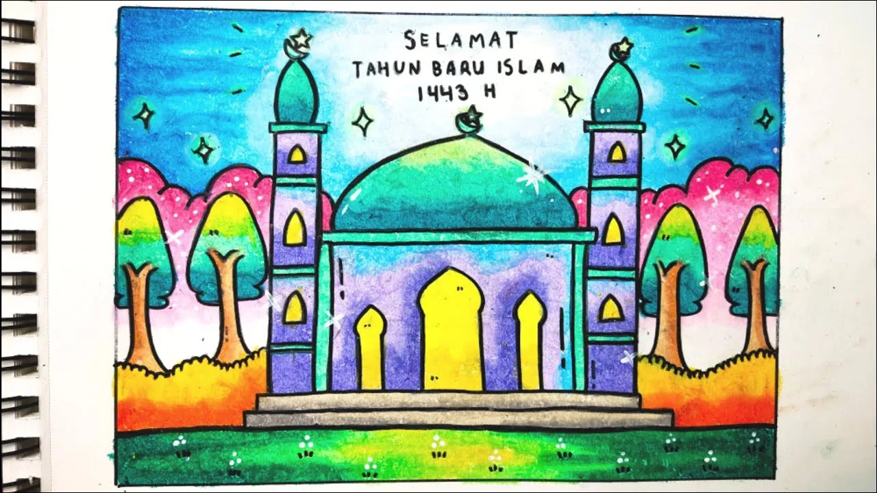 Gambar 23. Poster Ucapan Selamat Tahun Baru Islam 1443 H