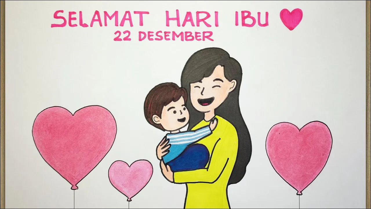 Gambar 24 Poster Selamat Hari Ibu tema Pink