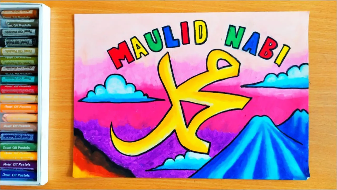 Gambar 25. Poster Maulid Nabi Warna-warni