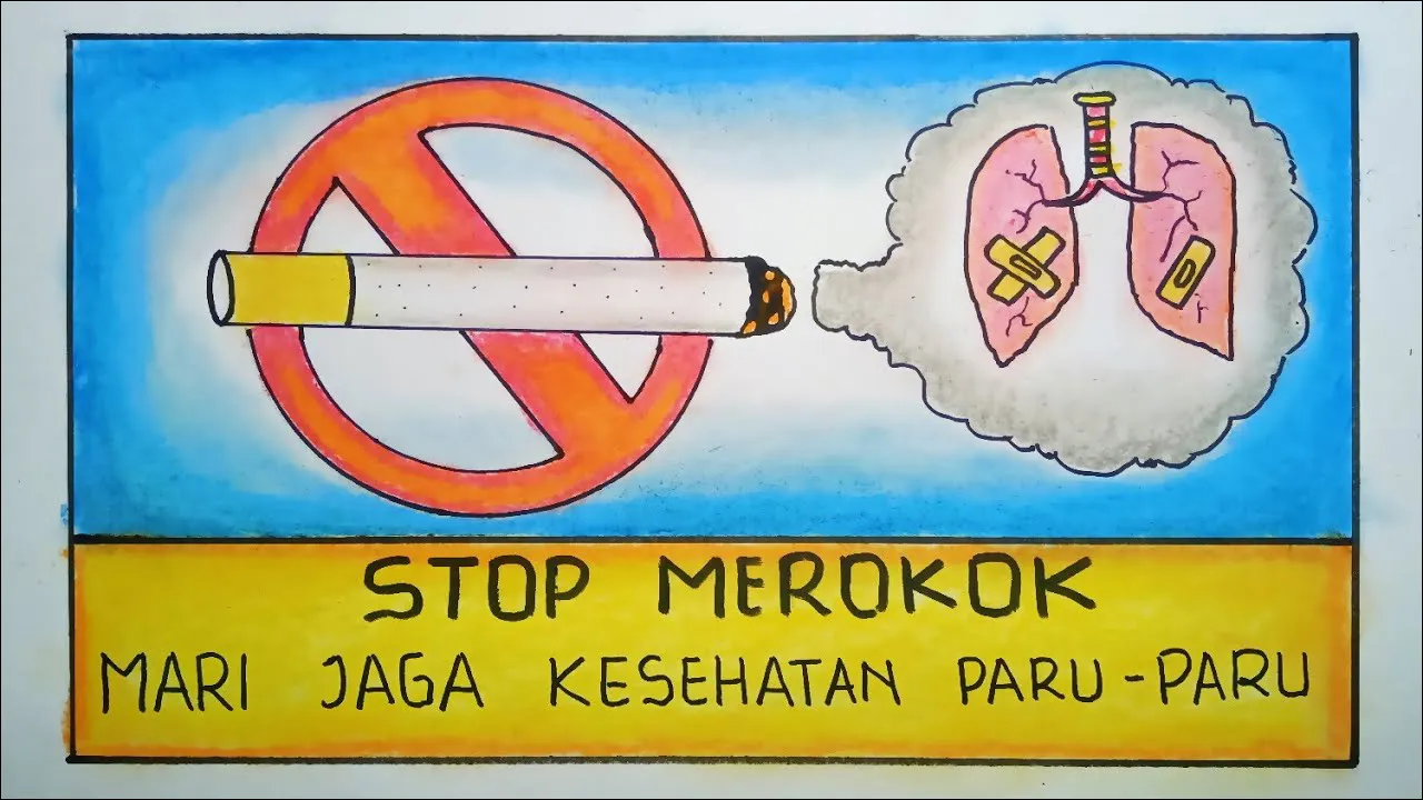Gambar 26. Poster Stop Merokok, Jaga Kesehatan Paru-paru