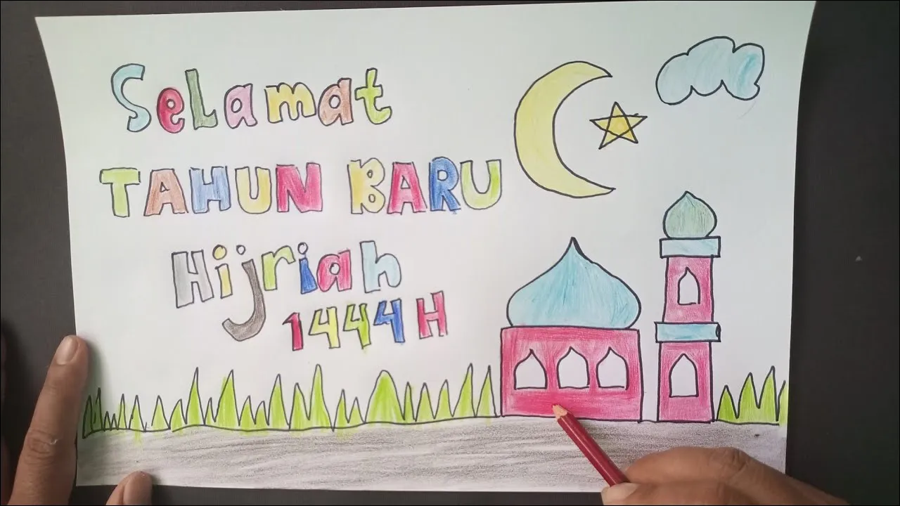 Gambar 27. Poster Memperingati Tahun Baru Hijriah Simple