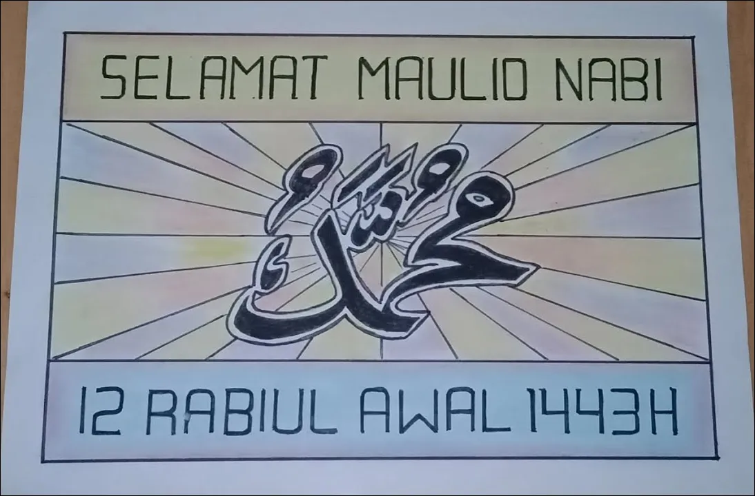 Gambar 27. Poster Selamat Maulid Nabi Muhammad Bulan Rabiul Awal