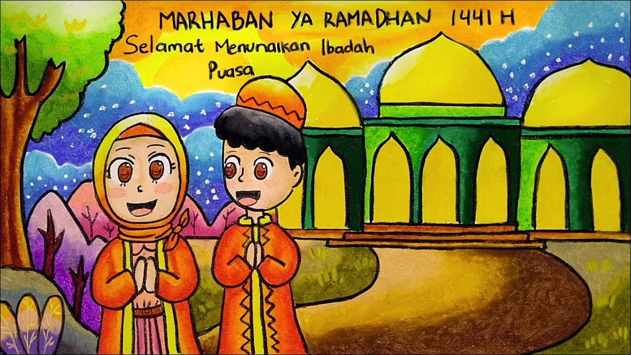 Gambar 38 Poster Ramadhan tema Kakak Beradik