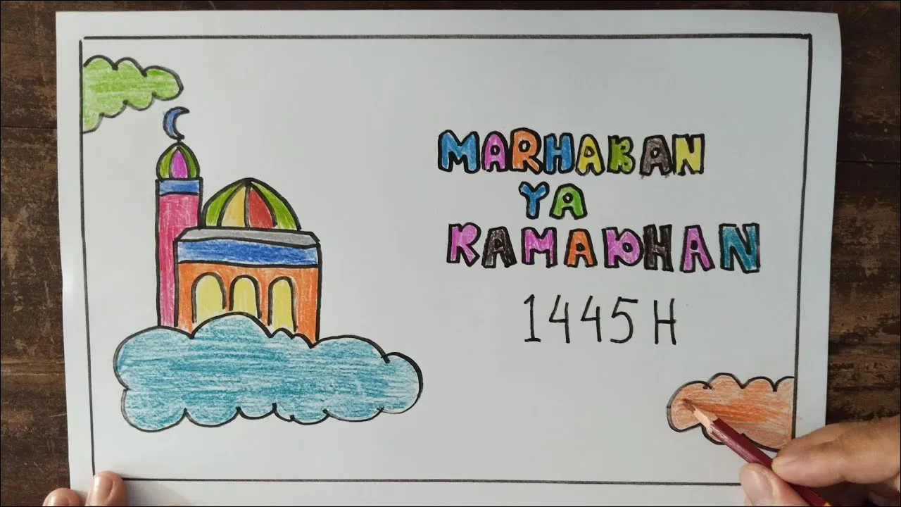 Gambar 42 Poster Marhaban Ya Ramadhan Desain Sederhana