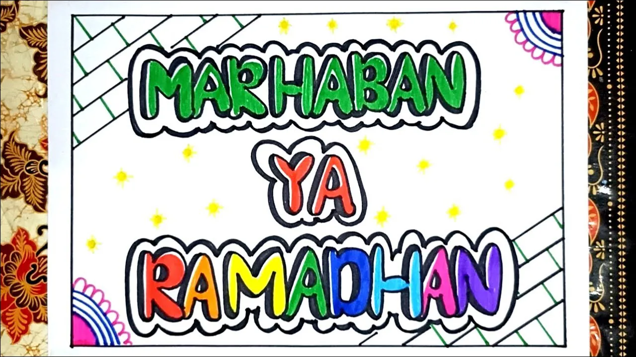 Gambar 45 Poster Tulisan Marhaban Ya Ramadhan