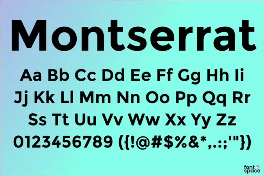 Font 1. Montserrat