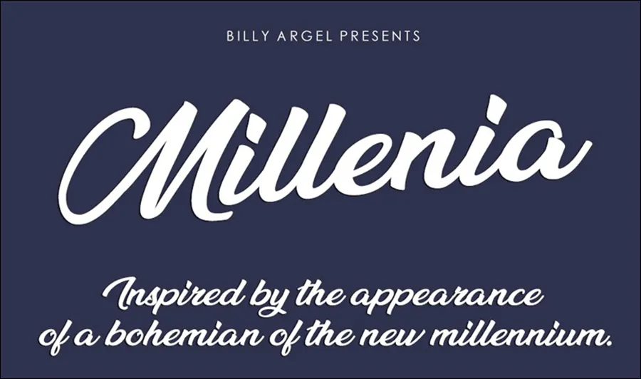 Font 11. Millenia