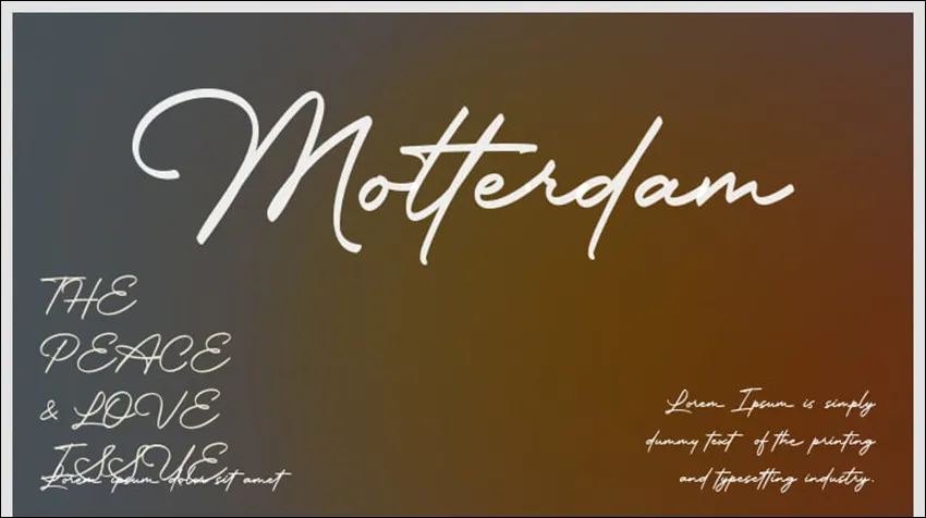 Font 13. Motterdam