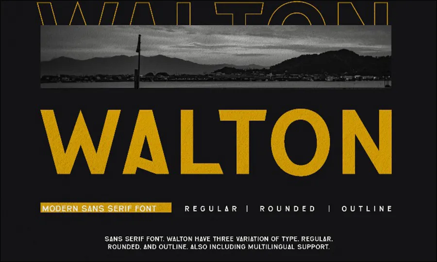 Font 13. Walton