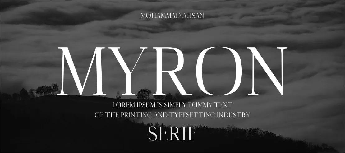 Font 14. Myron