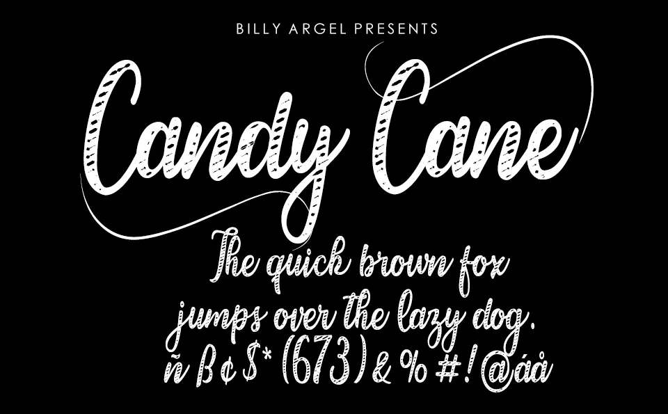 Font 19. Candy Cane