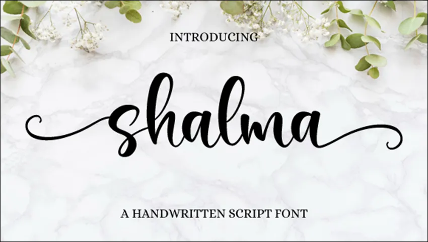 Font 21. Shalma