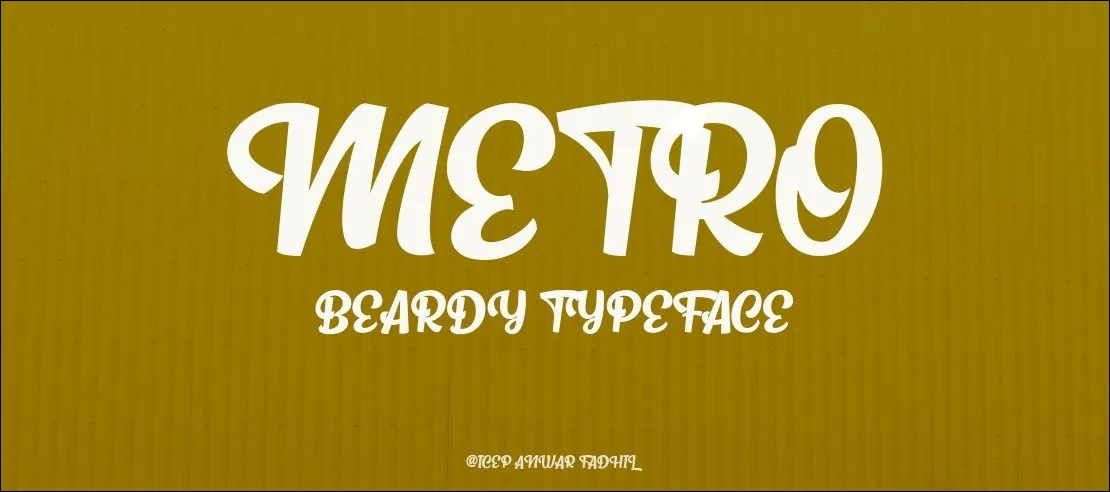Font 27. Metro Beardy