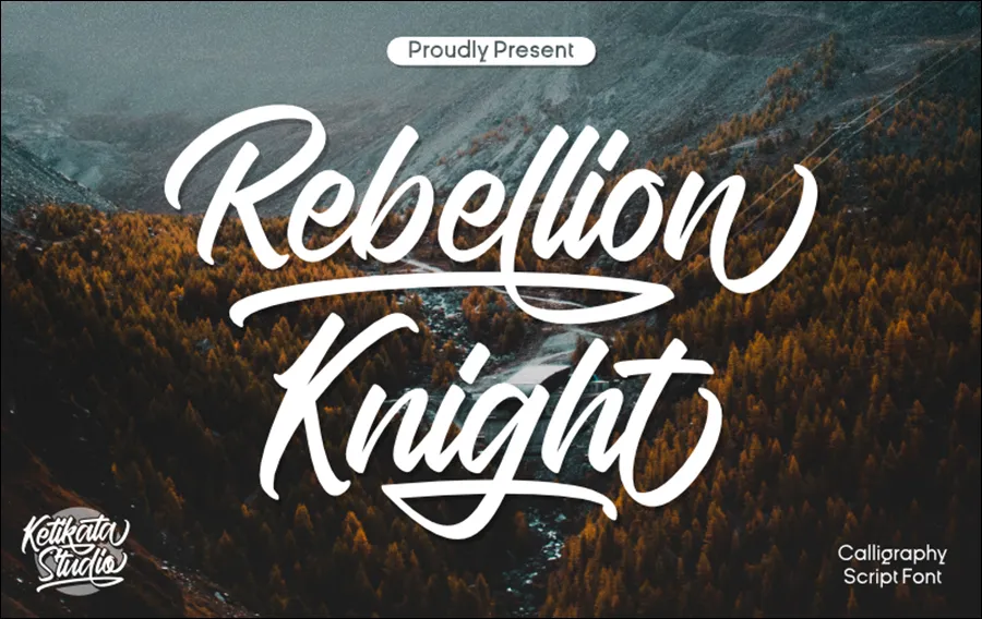 Font 33. Rebellion Knight