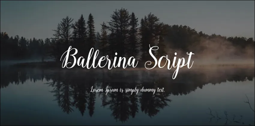 Font 35. Ballerina Script