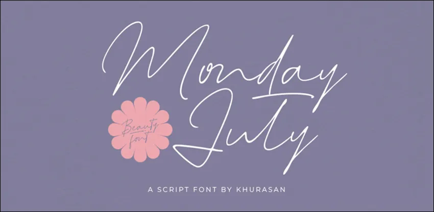 Font 36. Monday
