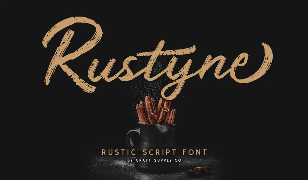 Font 41. Rustyne