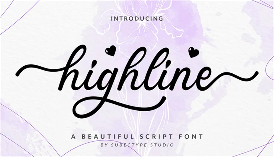 Font 42. Highline