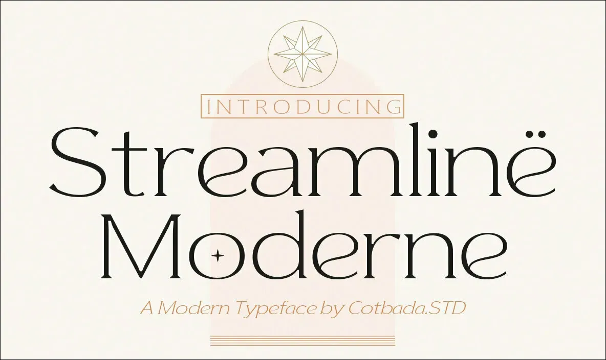 Font 44. Streamline Moderne