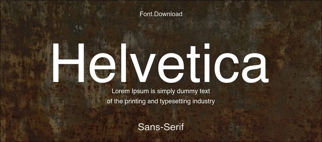 Font 6. Helvetica