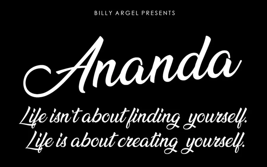 Font 7. Ananda Black