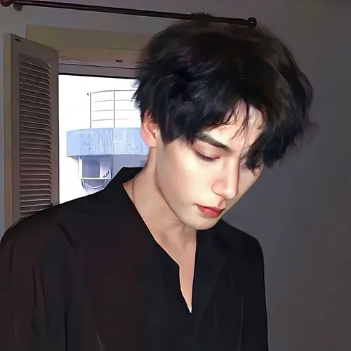 Gambar 04. PP WA Korea Couple Terpisah Kemeja Hitam (Cowok)