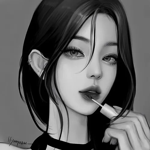 Gambar 04. PP WA Korea Keren Cewek Lipstik