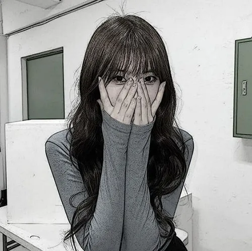 Gambar 07. PP WA Korea Lucu Cewek Rambut Panjang