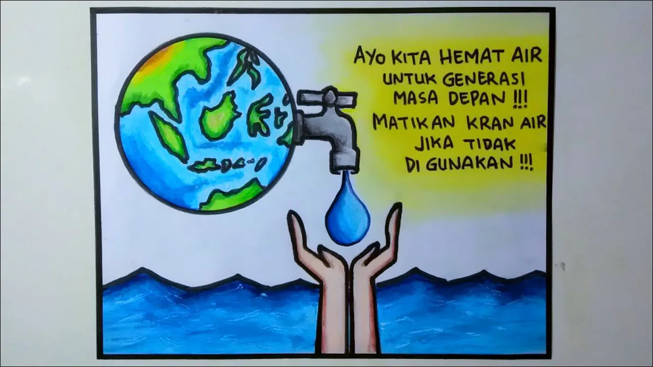 Gambar 07. Poster Hemat Air untuk Generasi Mendatang