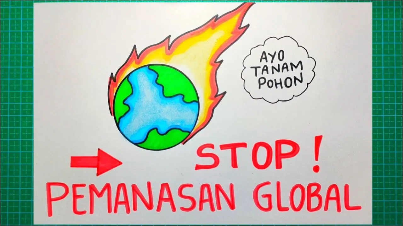 Gambar 11. Poster Stop Pemanasan Global dengan Tanam Pohon