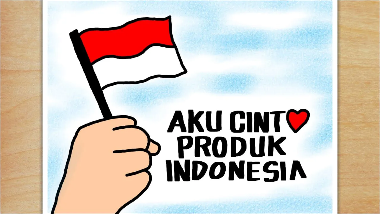 Gambar 20. Aku Cinta Produk Indonesia Background Cerah