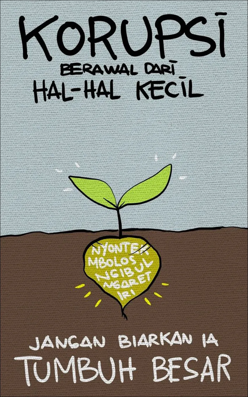 Gambar 20. Poster Korupsi