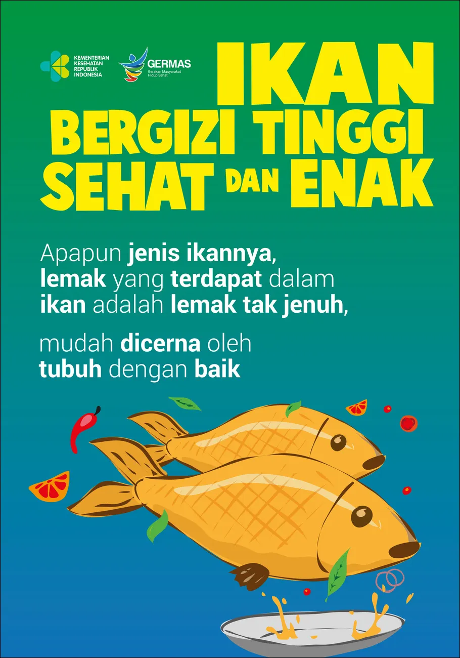 Gambar 23. Poster Gizi Tinggi Ikan