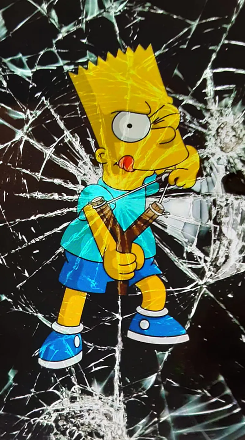 Gambar 01. cracked screen bart