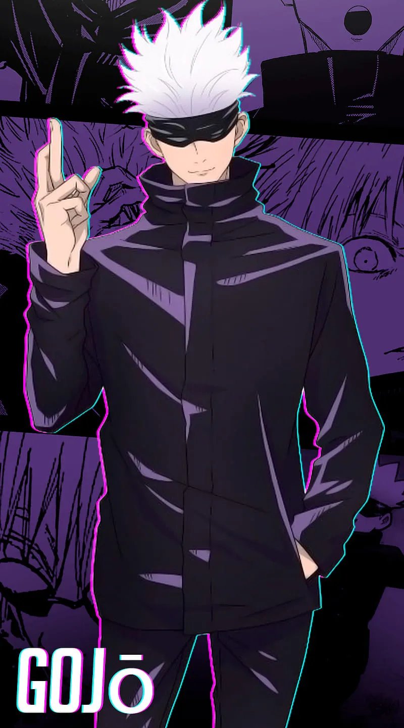 Gambar 02. gojo satoru bg ungu