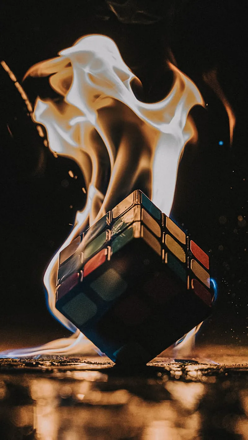 Gambar 03. epic fire flame rubiks