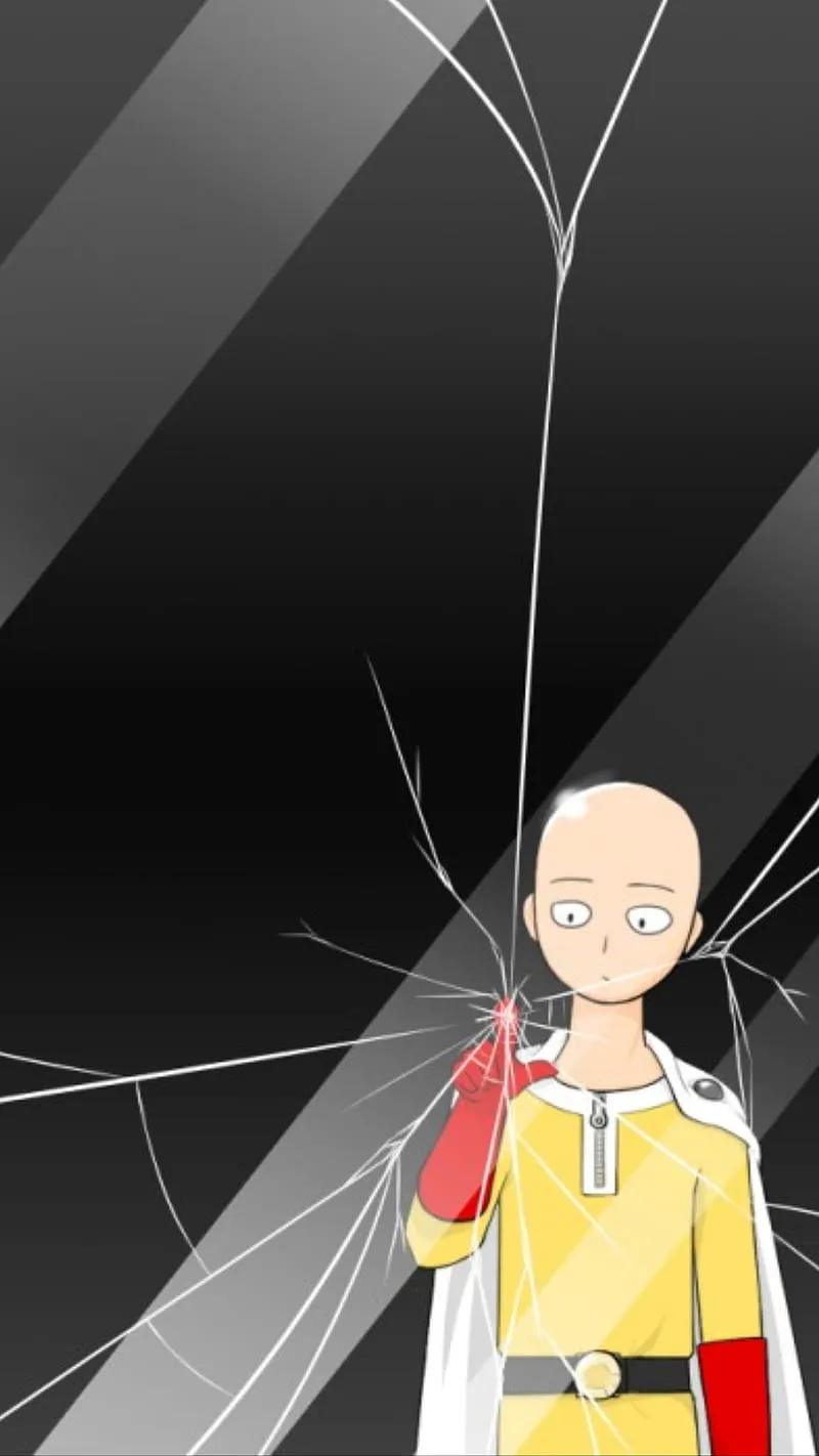 Gambar 04. saitama broken glass