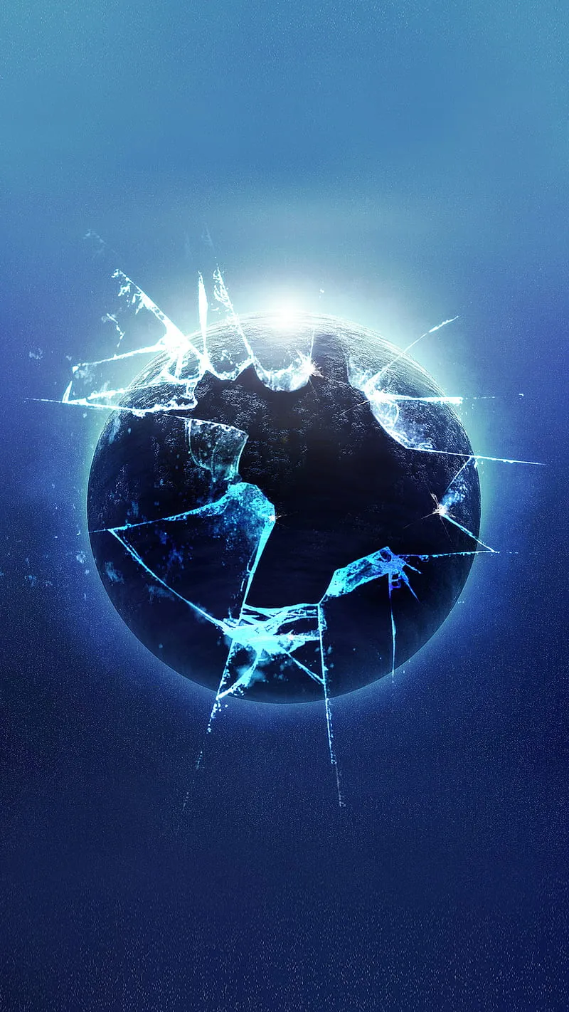 Gambar 07. cracked screen by space