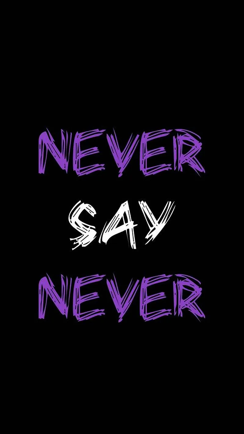 Gambar 19. Never say Never