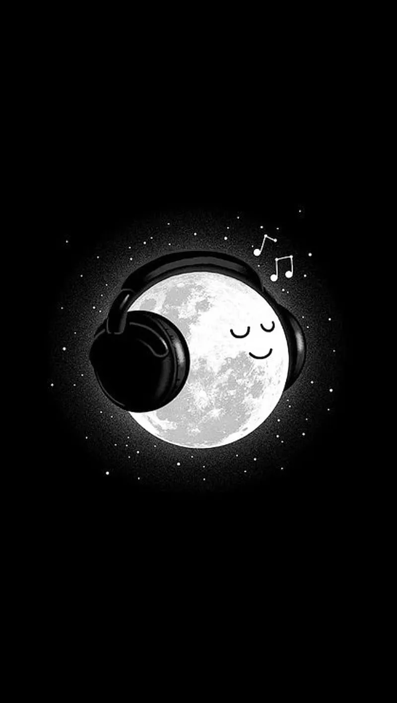 Gambar 23. moon black music night