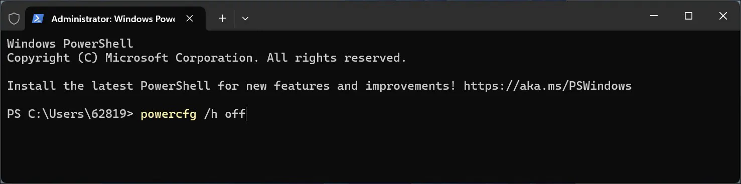Menonaktifkan Fast Startup