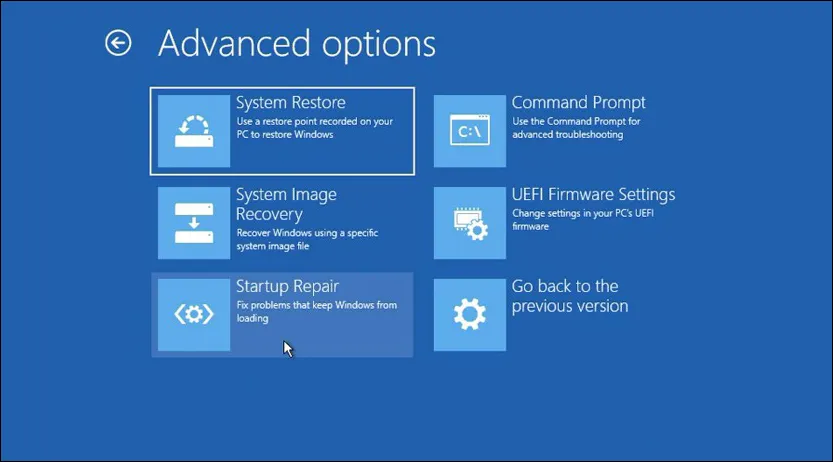 UEFI Firmware Setting di Windows 10