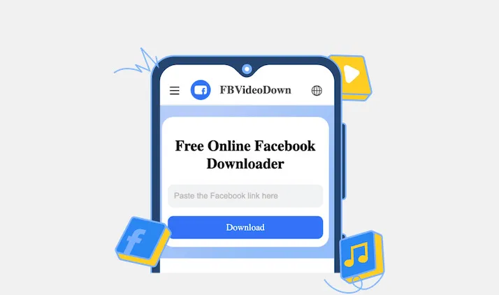 Download konten Facebook dengan FBVideoDown