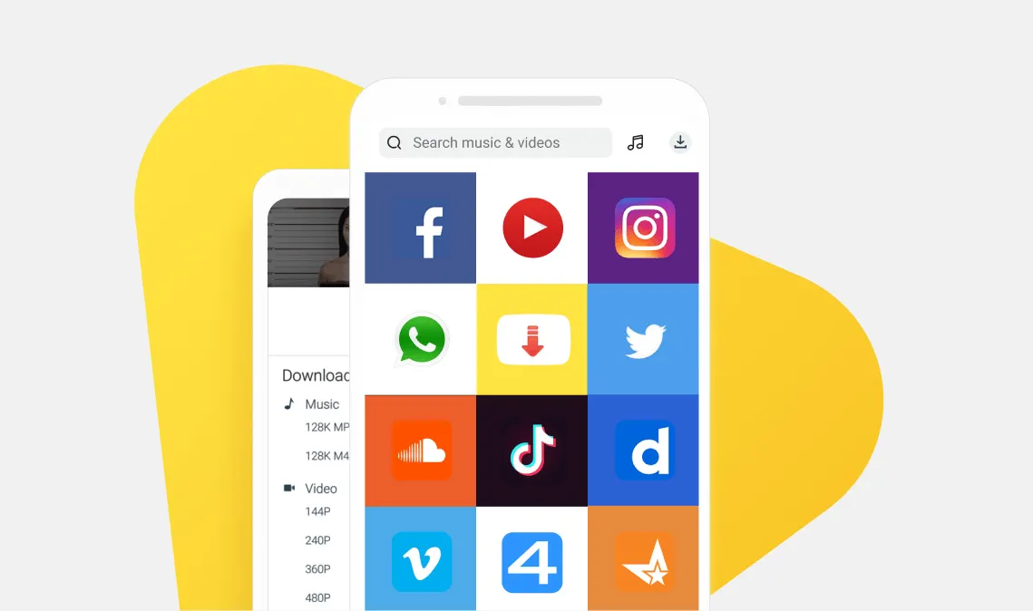 Download konten media sosial dengan Snaptube