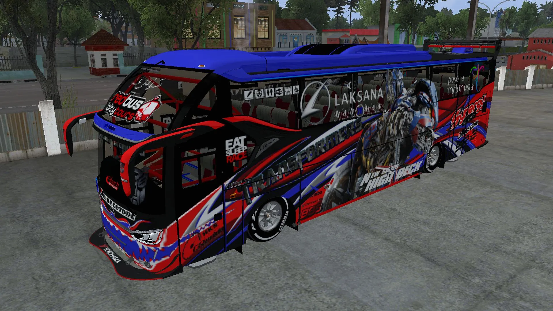 70 Livery BUSSID Double Decker Racing, XHD, UHD, Kualitas Jernih ...