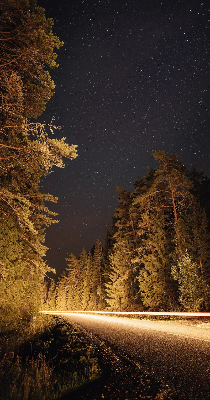 Gambar 09. Jalanan Malam Menyala