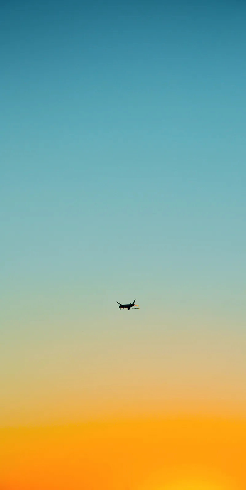 Gambar 15. Pesawat dan Gradasi Langit