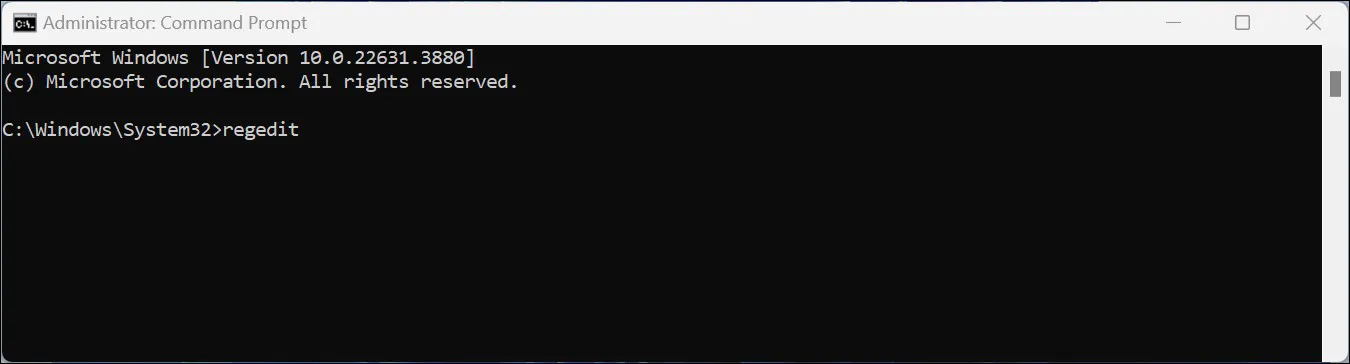Akses Registry Editor Lewat Command Prompt