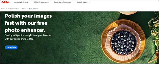 Aplikasi Penjernih Foto - Adobe Photoshop Express